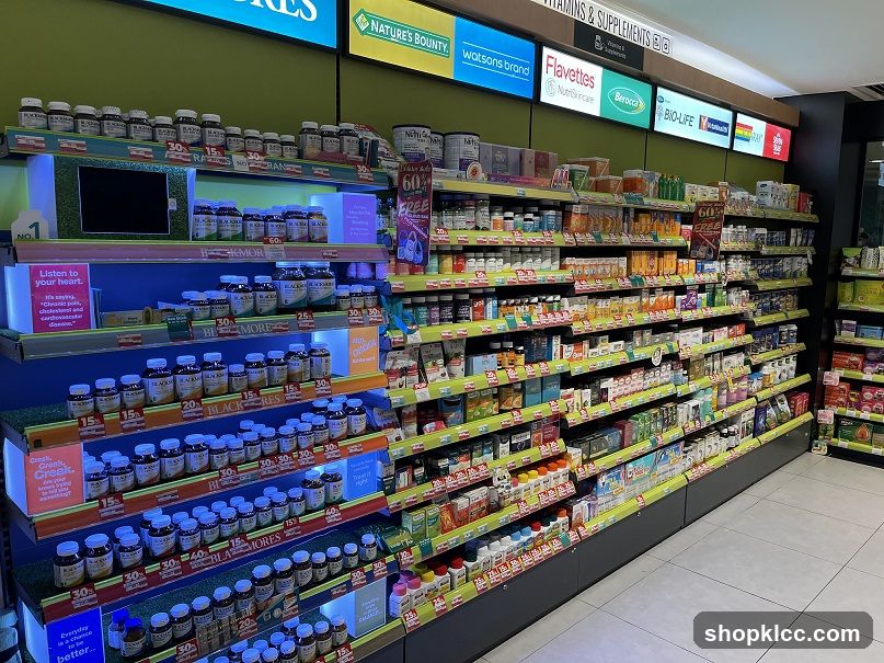 Vitamins and Supplements Aisle