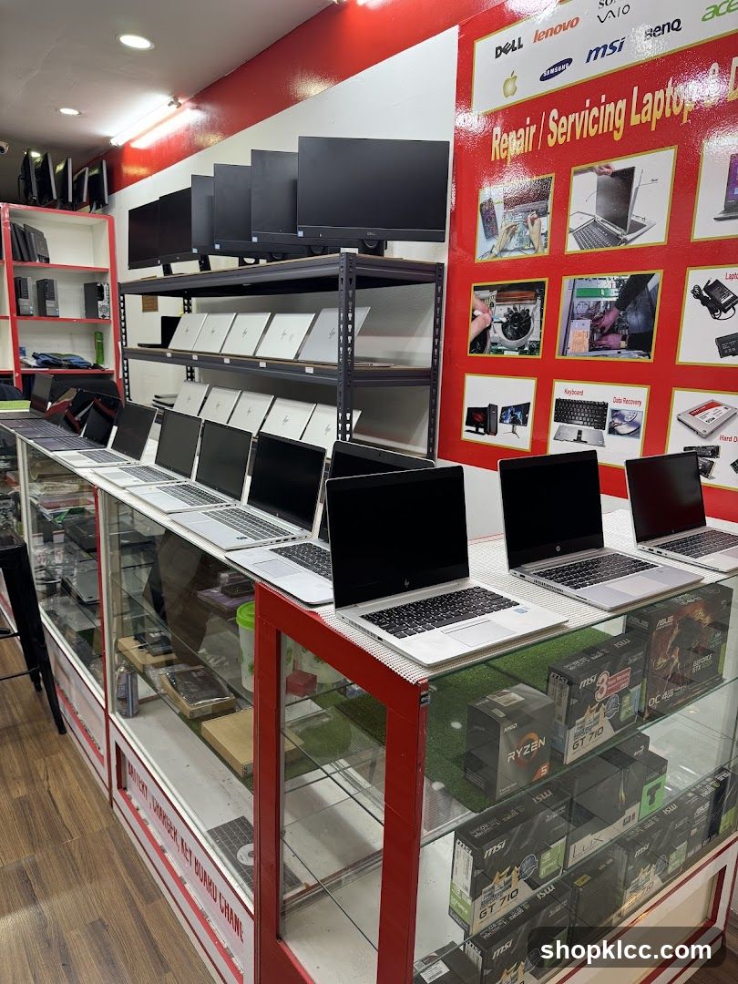 Laptop Repair and Sales Store Interior