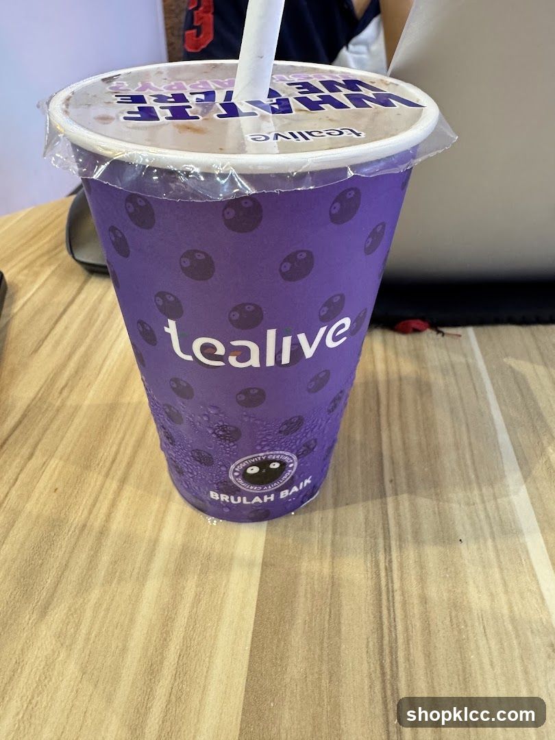 Tealive Cup on Table