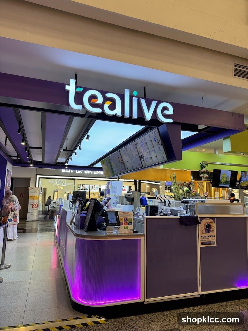 Tealive Store Interior