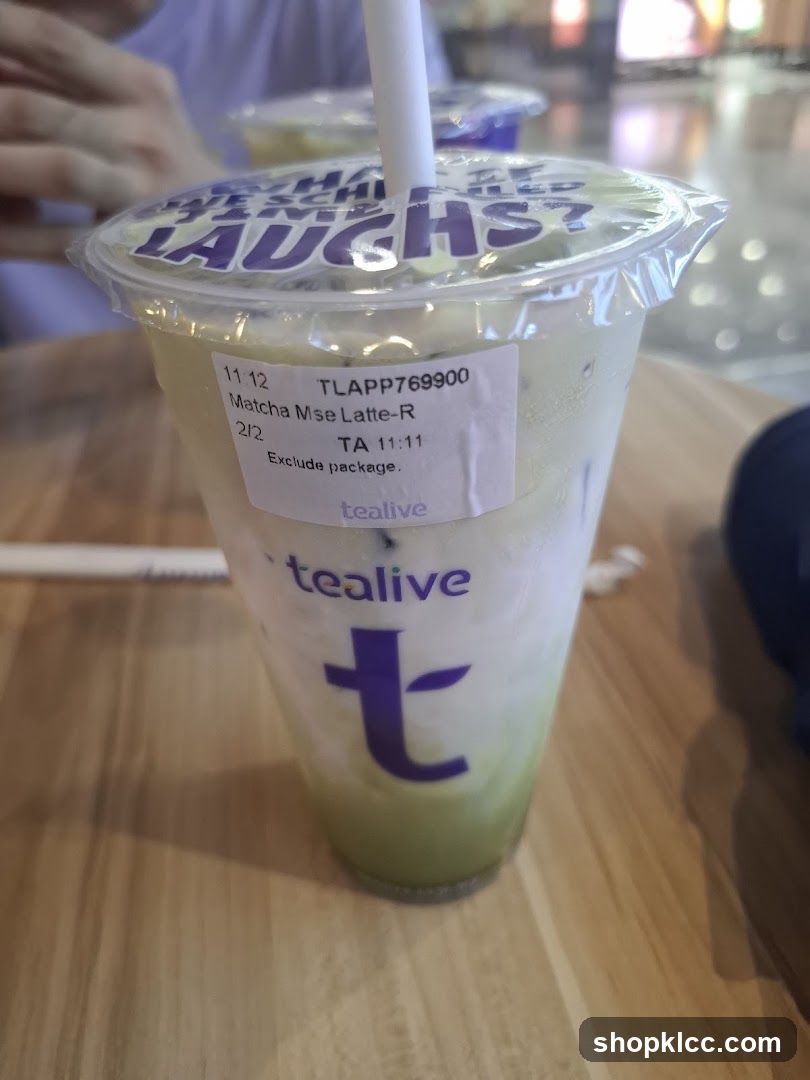 Tealive Matcha Mse Latte