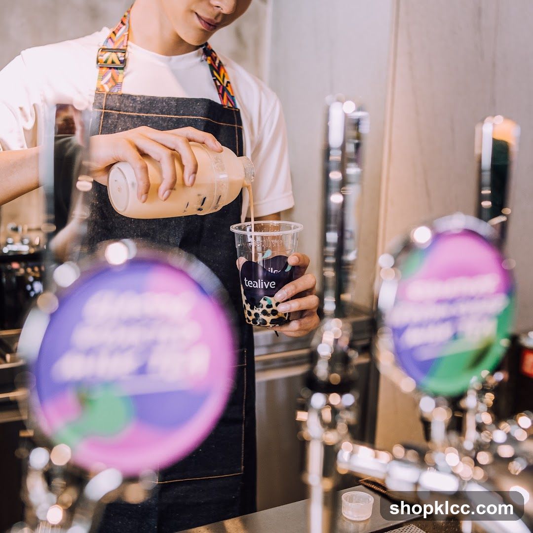 Boba Milk Tea Pouring