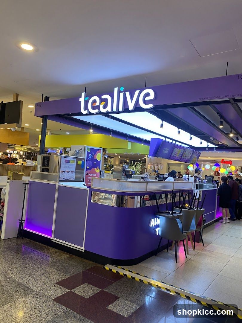 Tealive Kiosk Interior