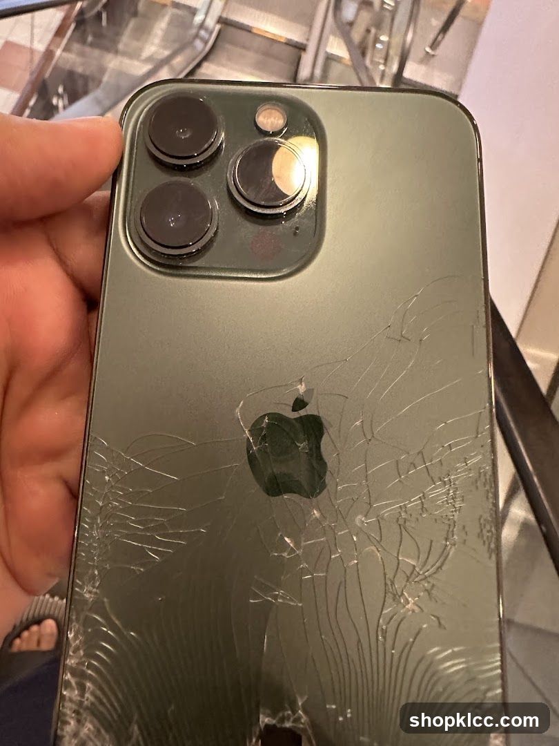Cracked iPhone Back