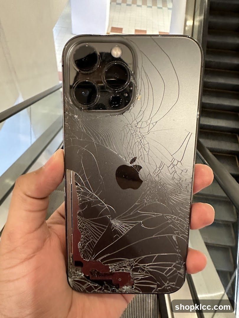 Cracked iPhone Back