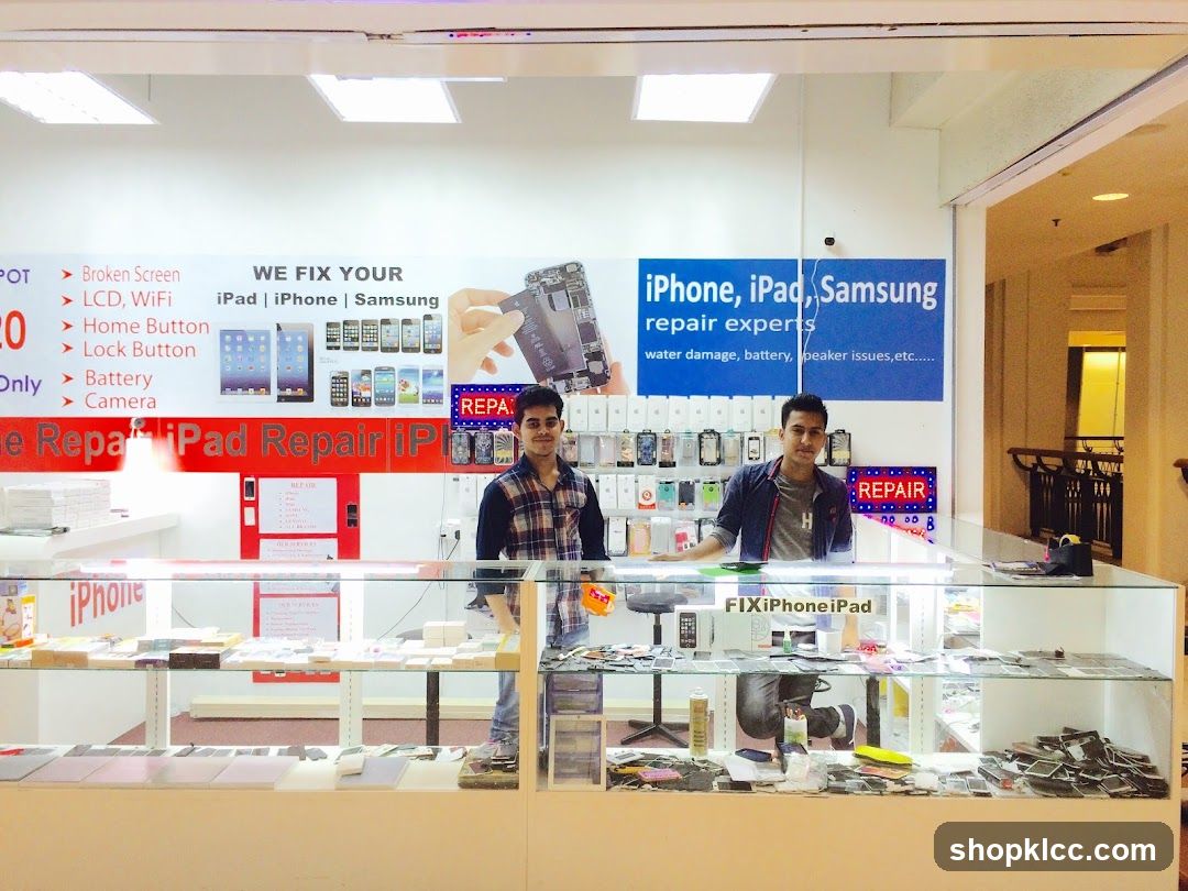 Mobile Repair Shop Interior