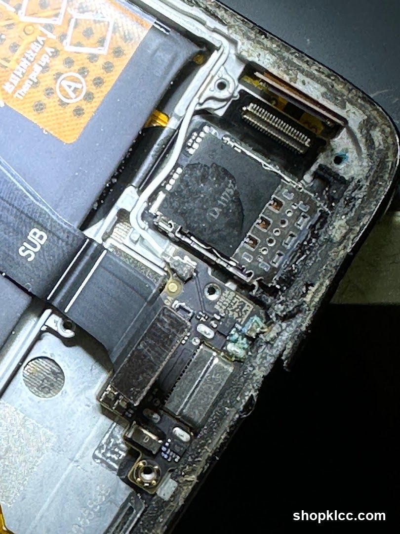 Damaged Smartphone Interior