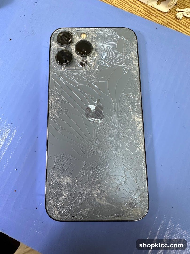 Cracked iPhone Back