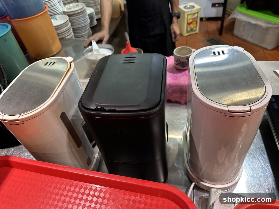 Kitchen Counter with Trash Bins