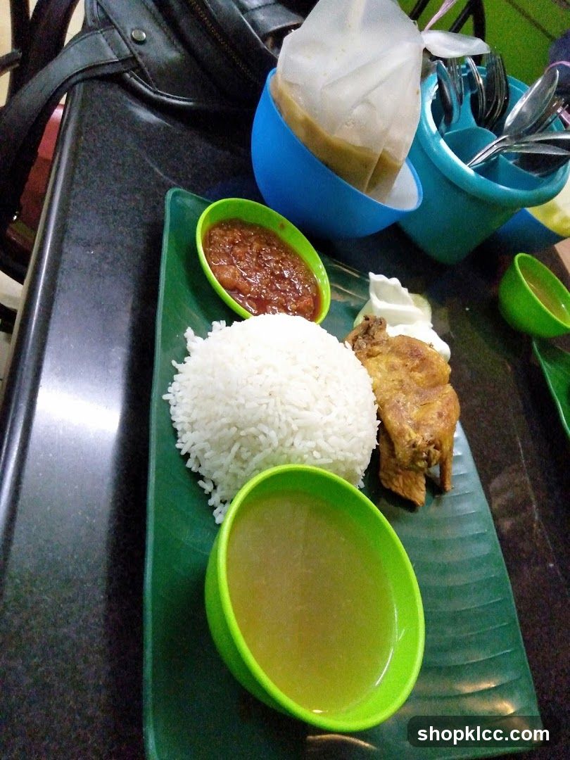 Meal on a tray