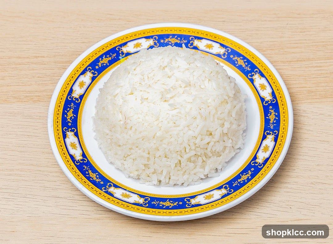 Plate of White Rice