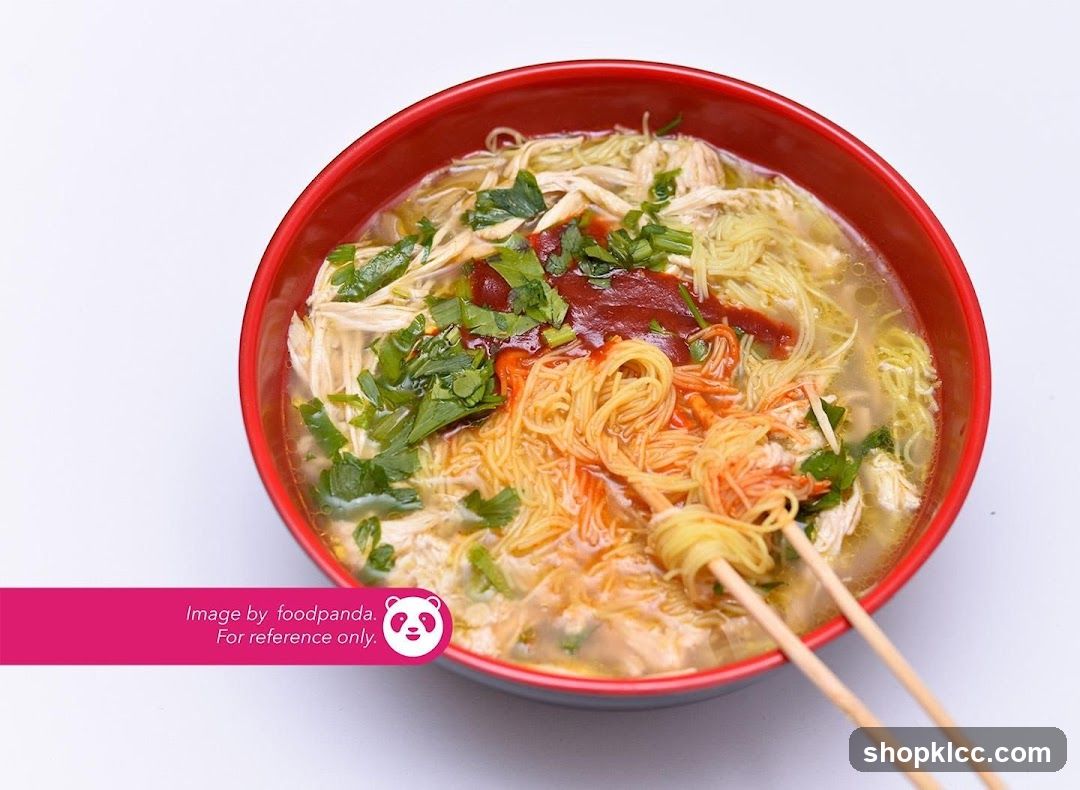 Bowl of Noodles with Garnish