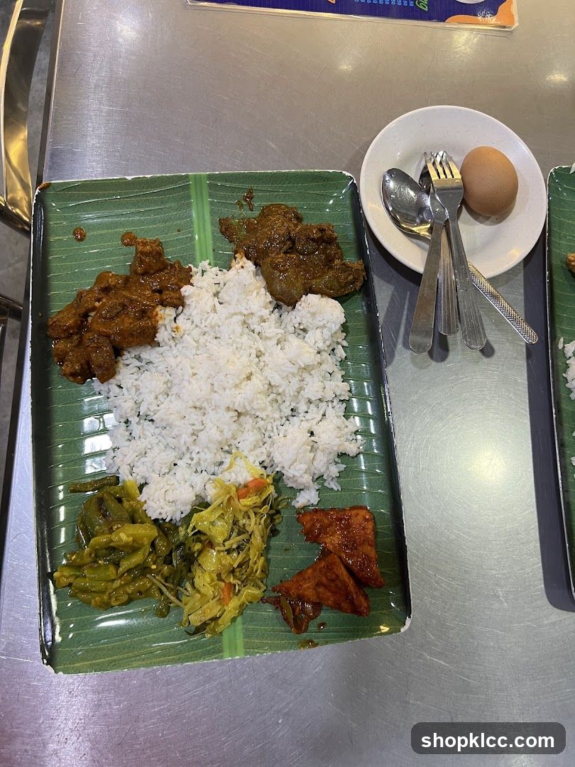 Meal on a tray