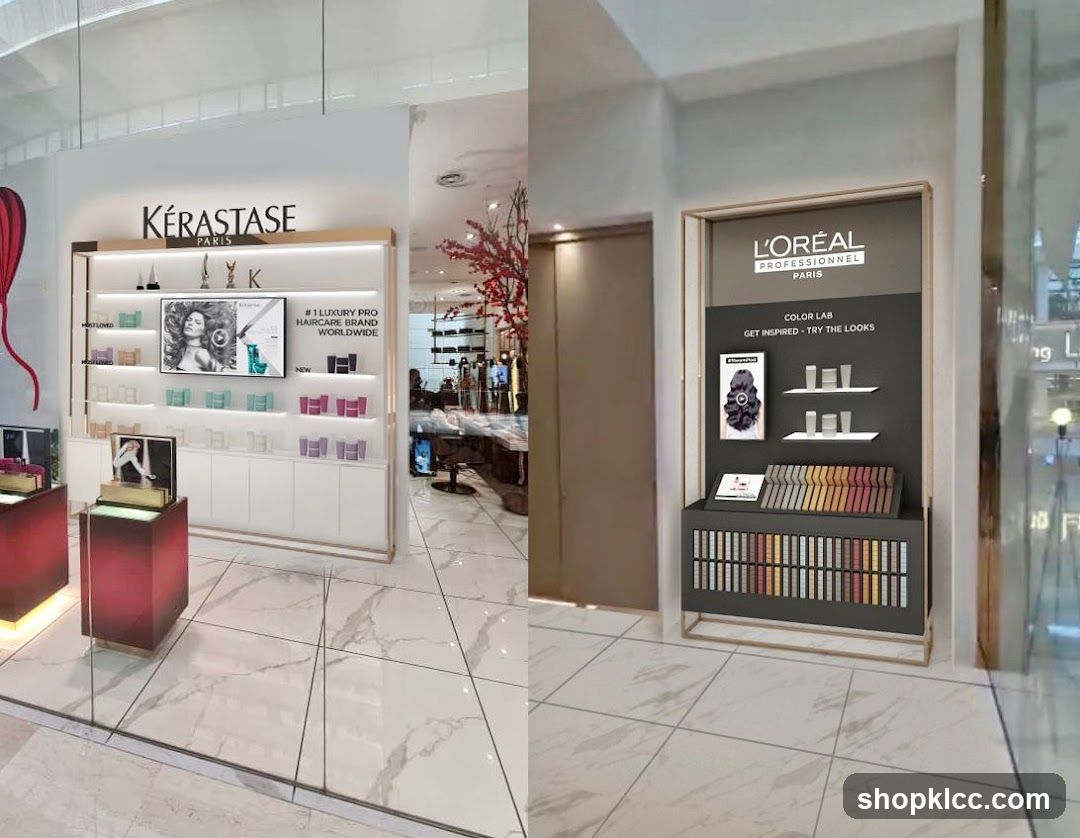 Kérastase and L'Oréal Professional Display Units