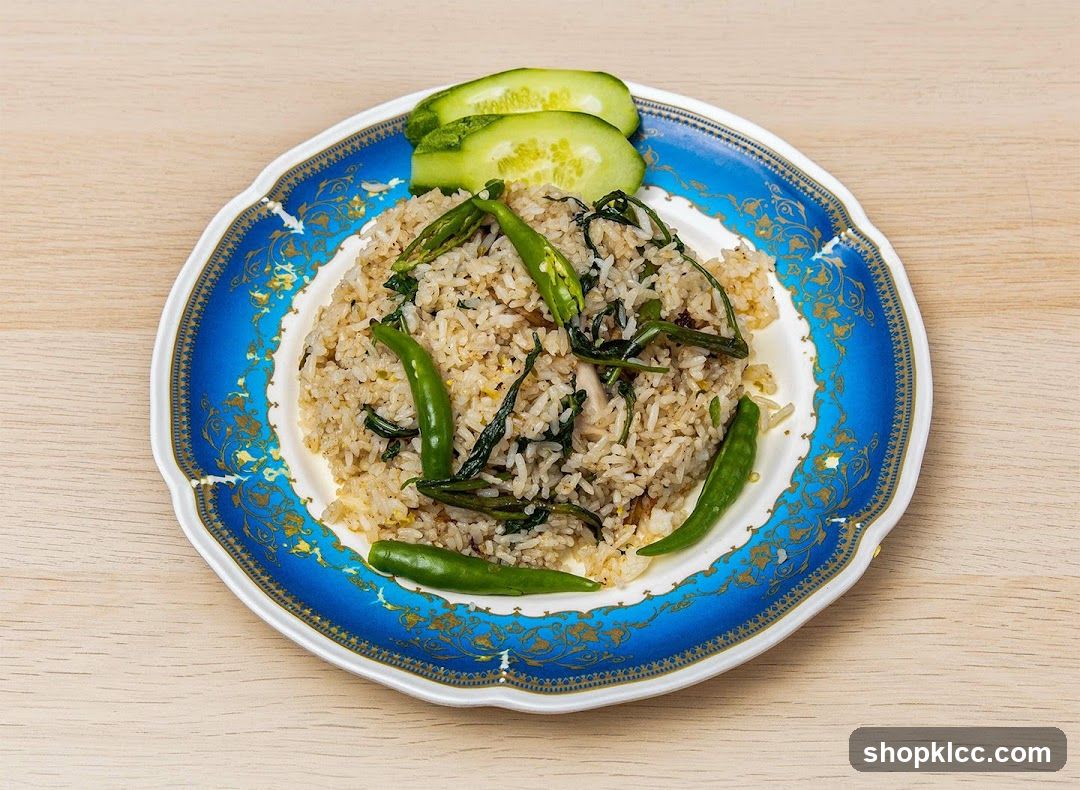 Plate of Fried Rice with Vegetables