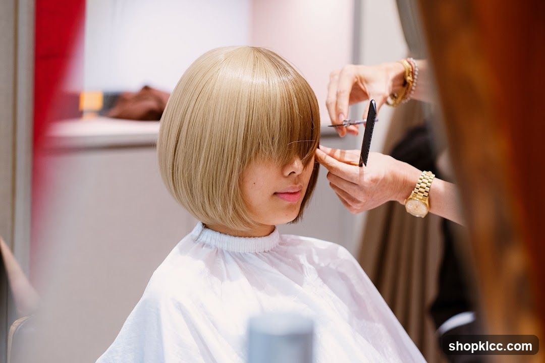 Haircut in Progress