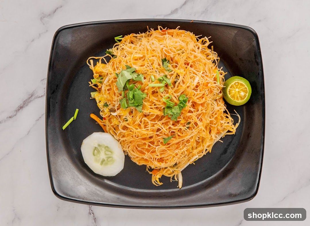 Noodle Dish with Garnish