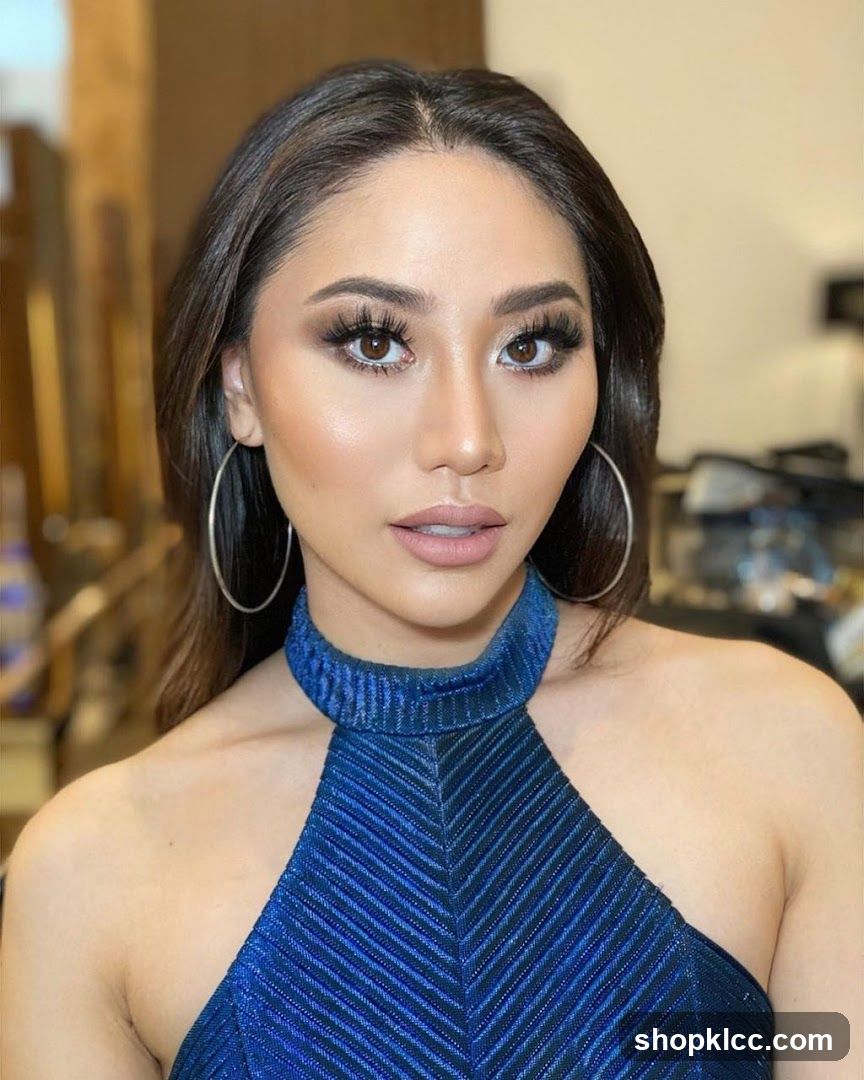 Woman in Blue Dress