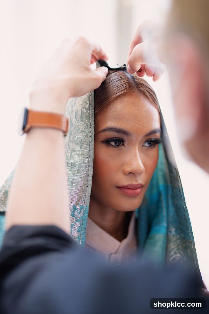 Woman Getting Makeup Applied