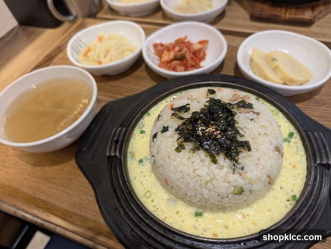 Korean Rice Bowl with Side Dishes