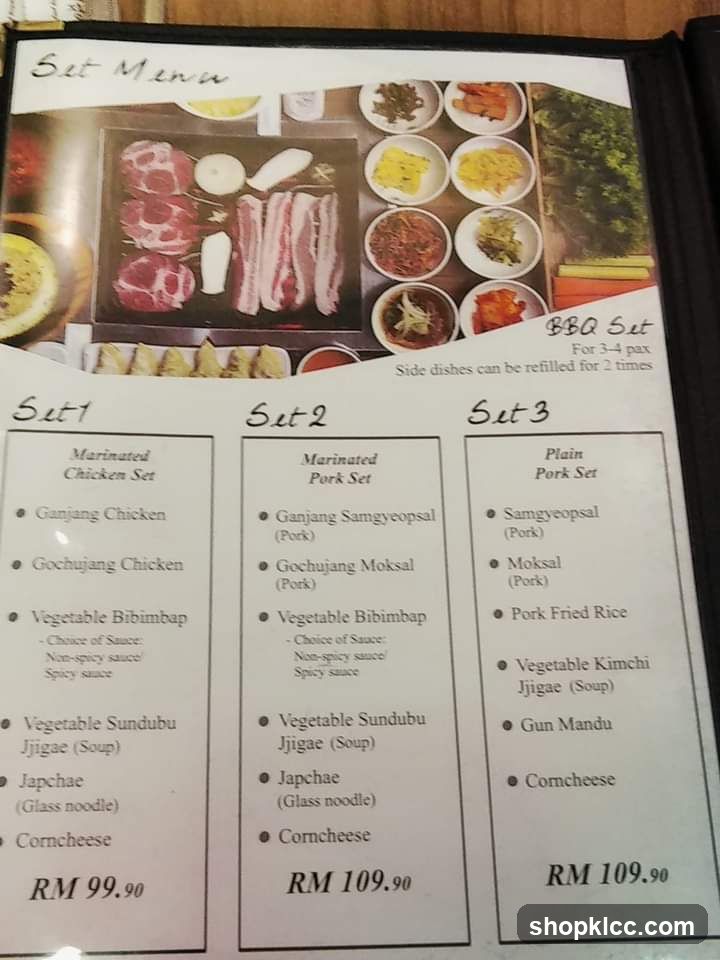 Set Menu - BBQ Set