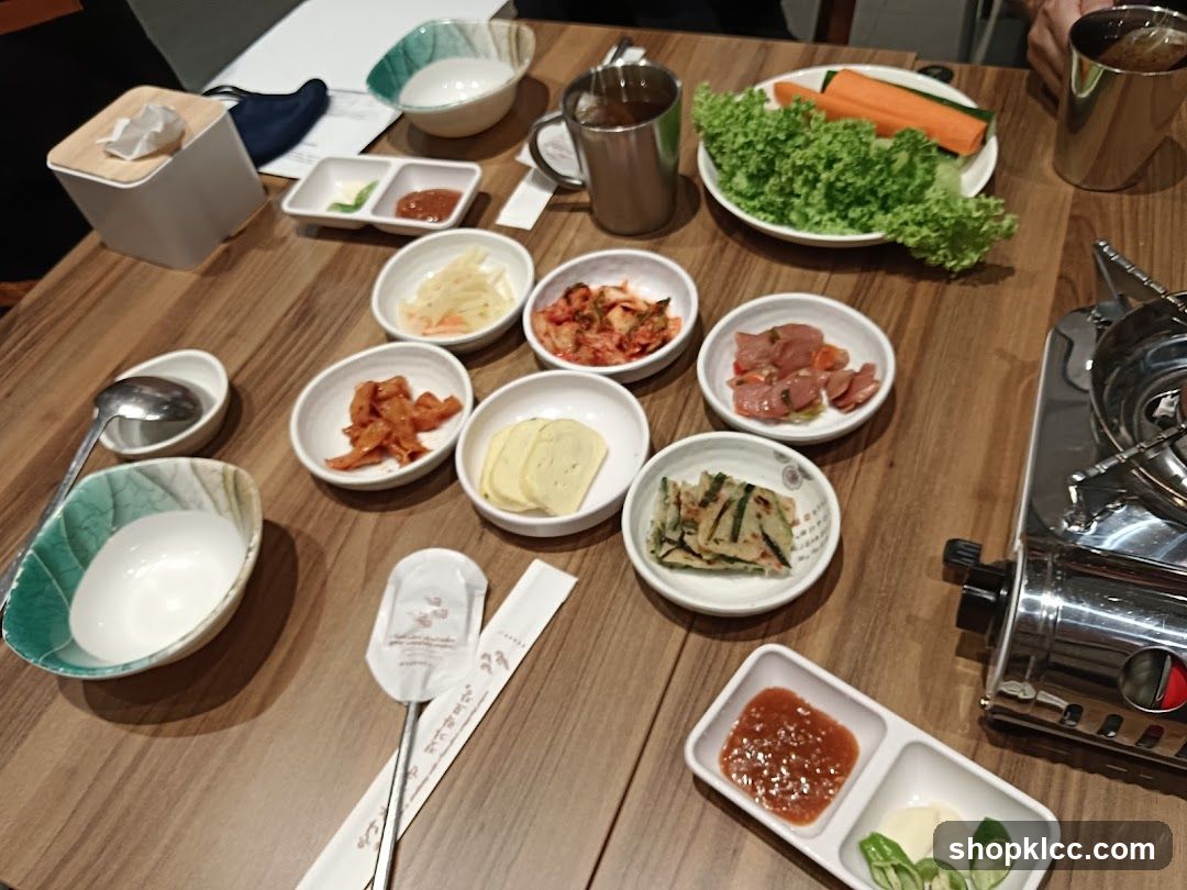 Korean Hot Pot Table Setting