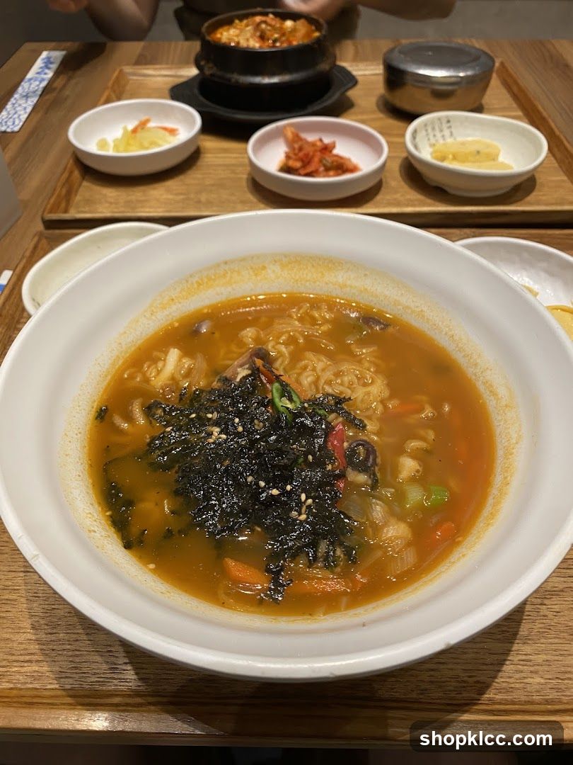 Korean-style Ramen with Side Dishes
