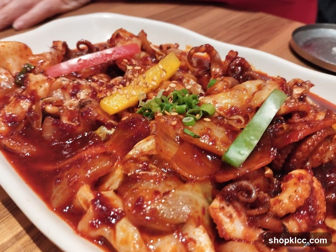 Spicy Korean Stir-fry with Octopus and Cabbage