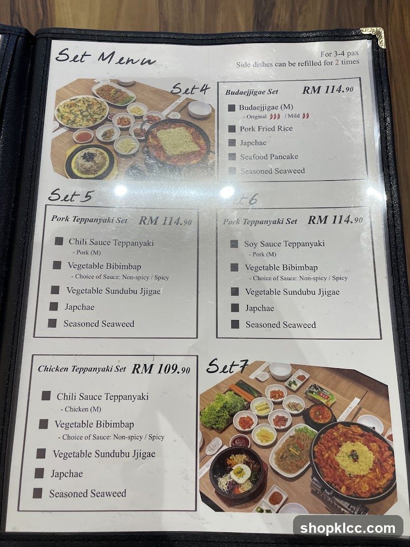Set Menu
