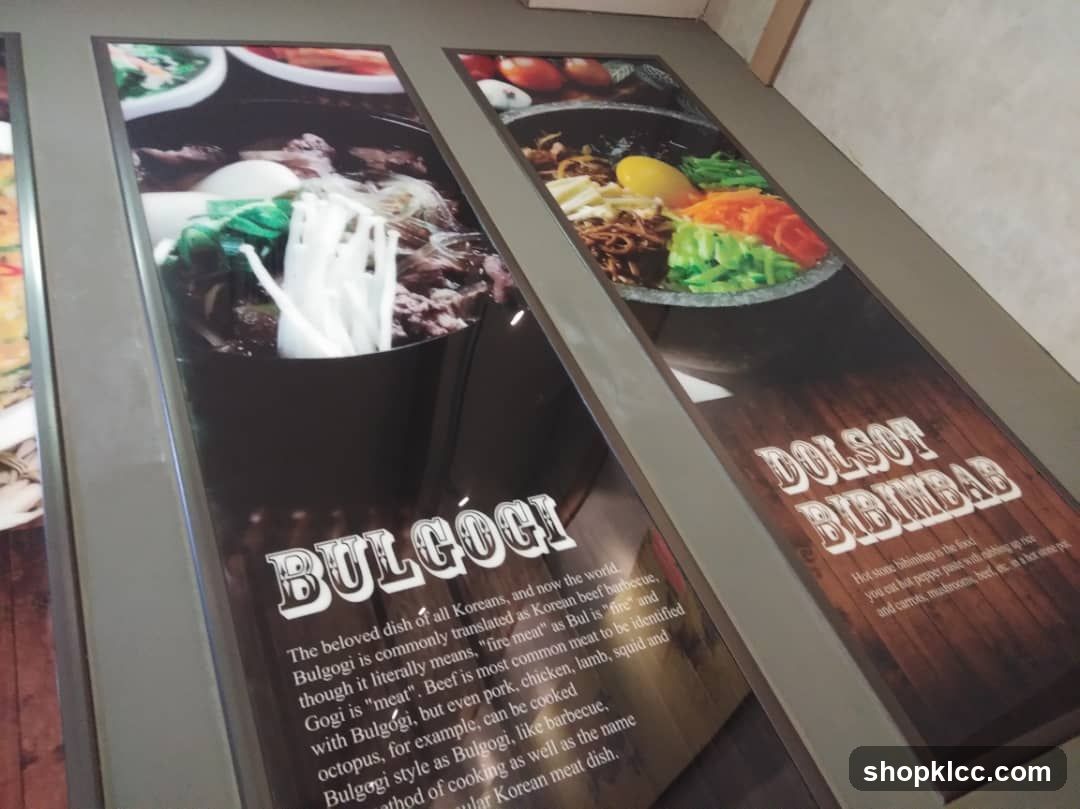 Korean Cuisine Display Panel