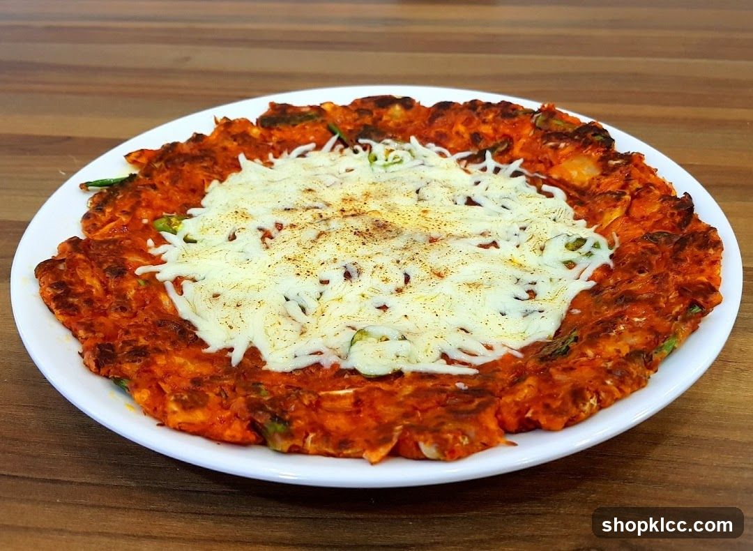 Cheese Topped Korean Pancake
