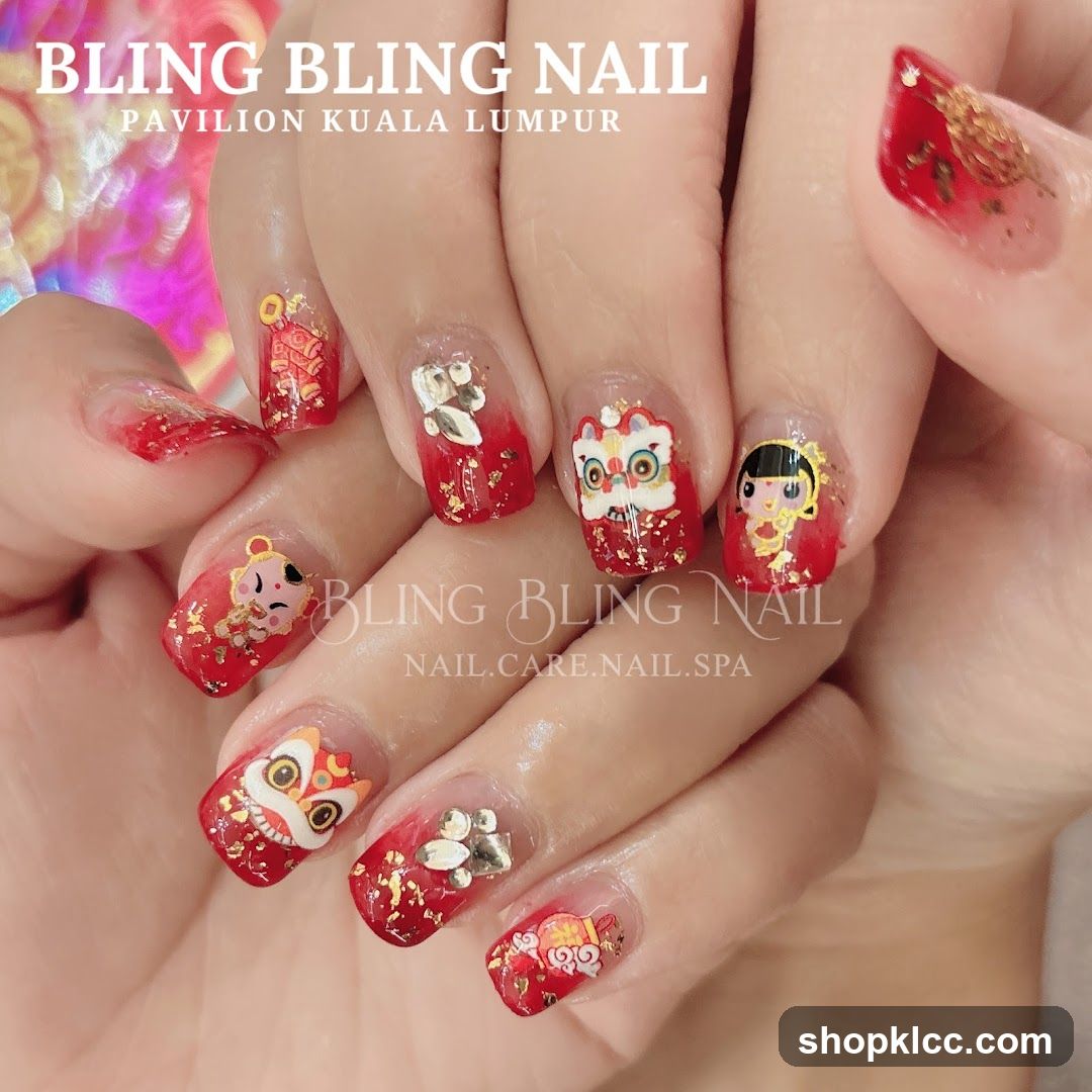 Bling Bling Nail - Chinese New Year Design