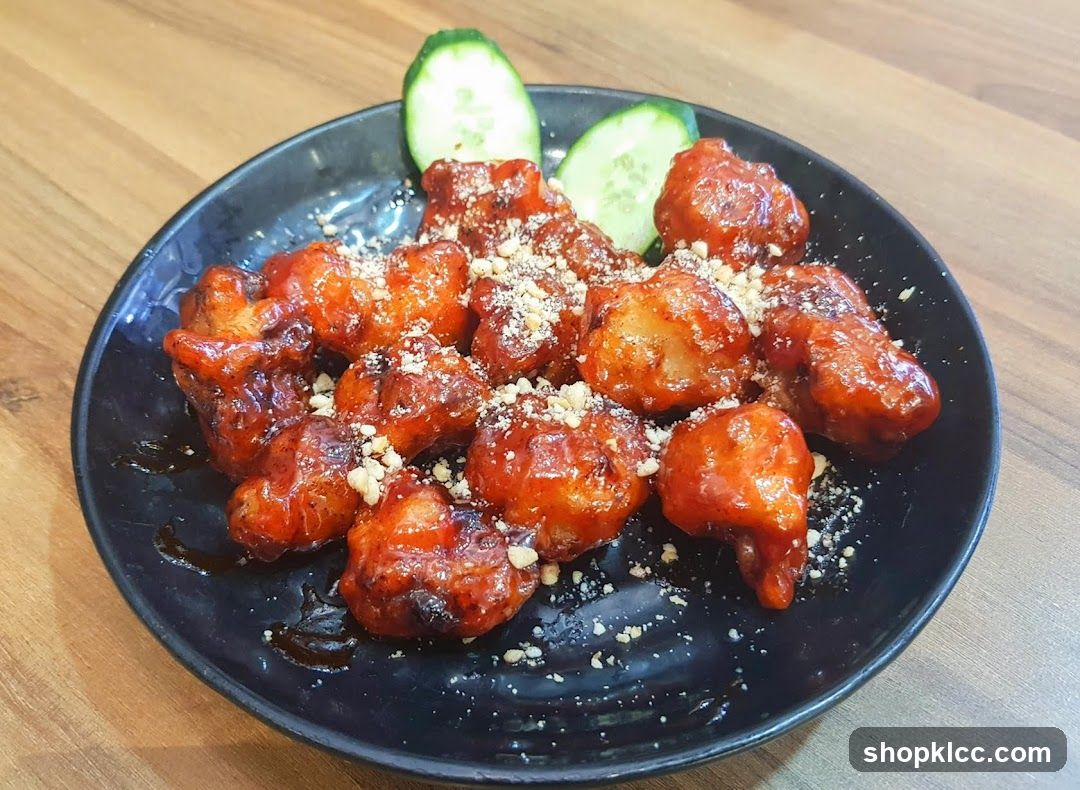 Sauced Chicken Wings with Cucumber Slices
