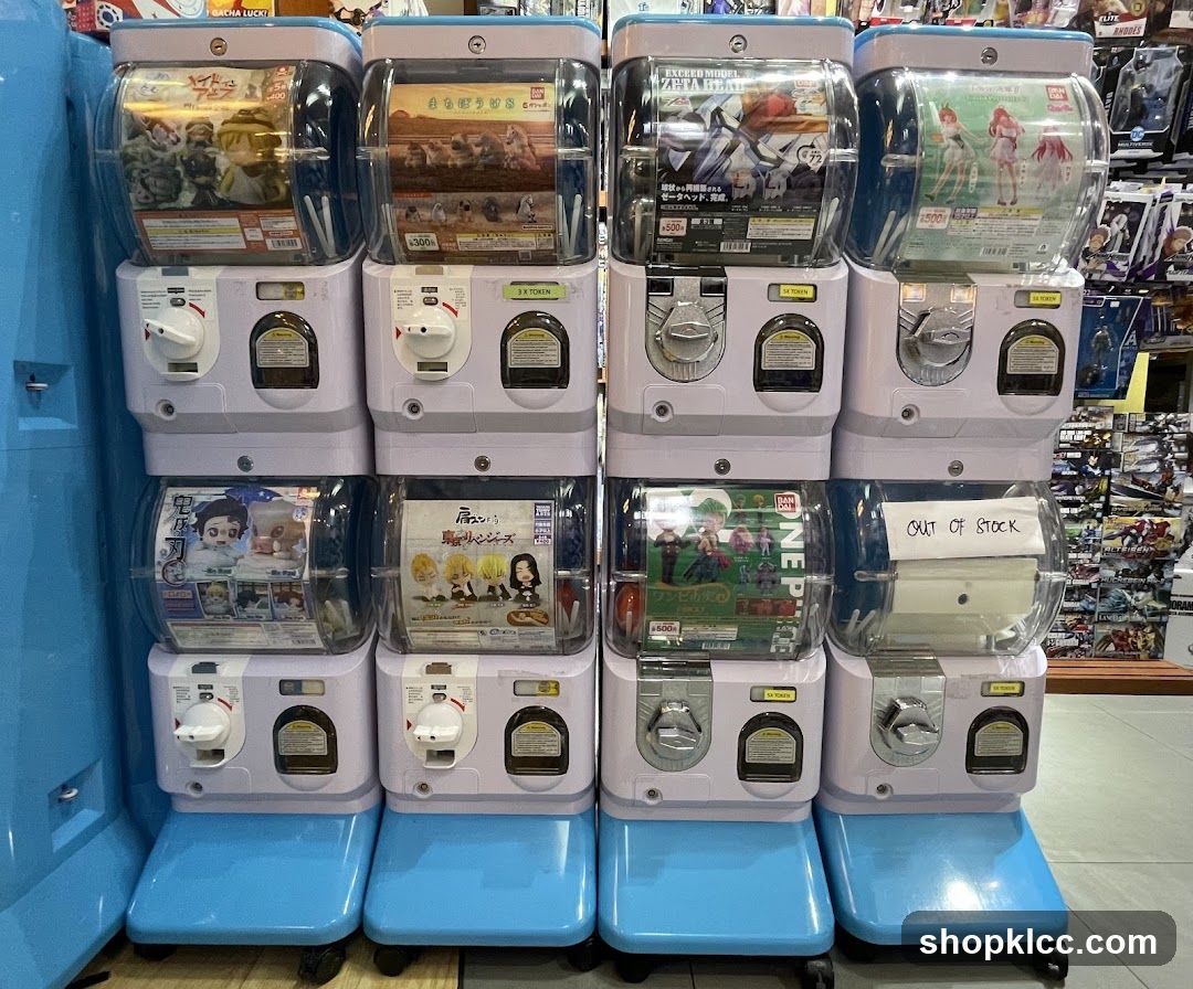 Gashapon Machines Display