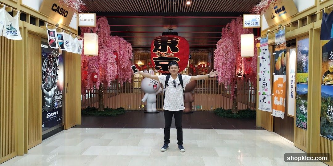 Casio Store Interior with Decorative Cherry Blossoms