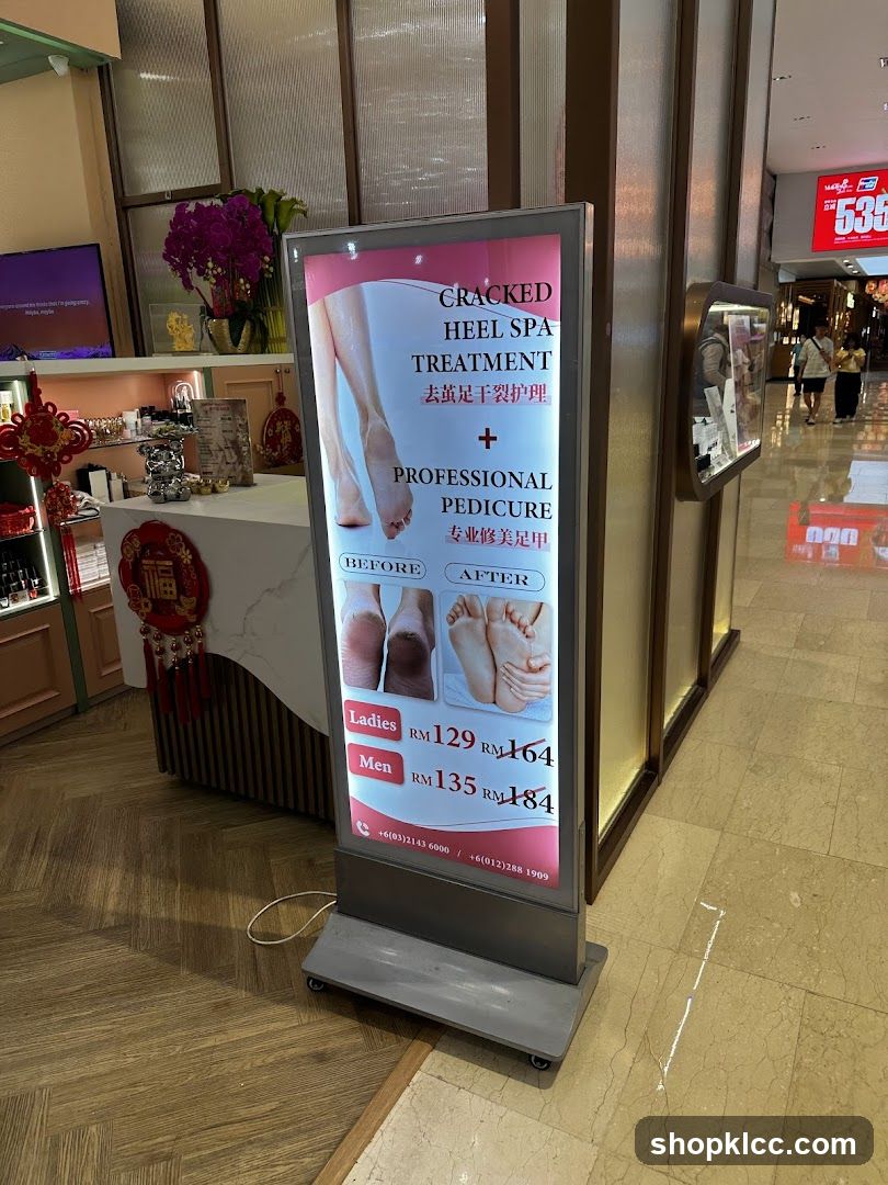 Heel Spa Treatment Advertisement