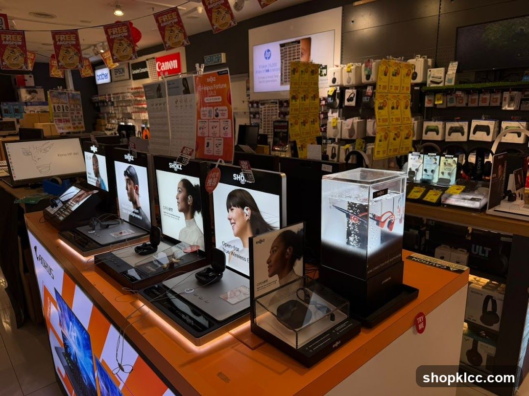 Electronics Store Interior Display