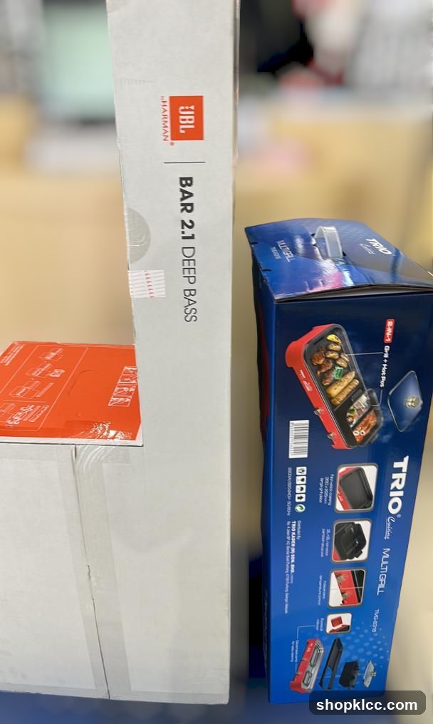 Product Boxes on Shelf