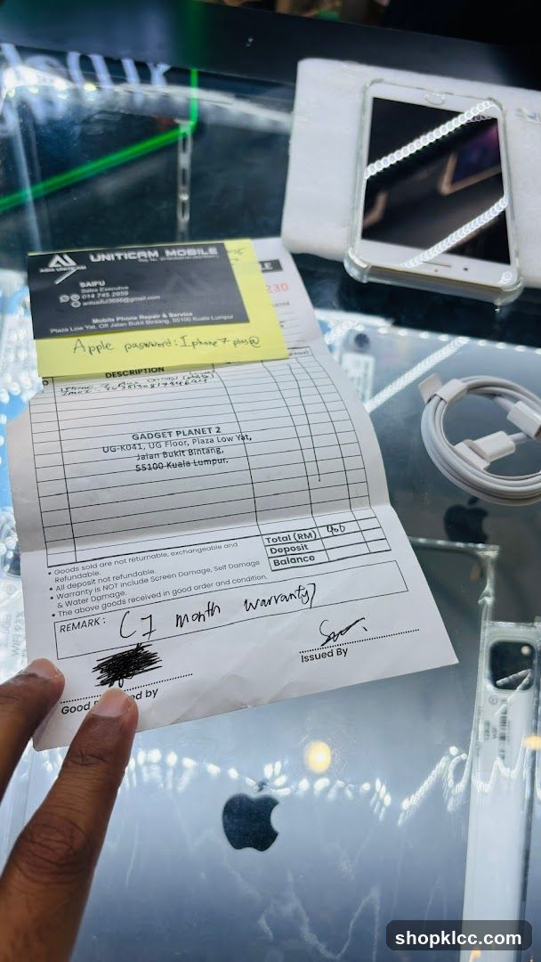 Receipt and Phone Accessories Display