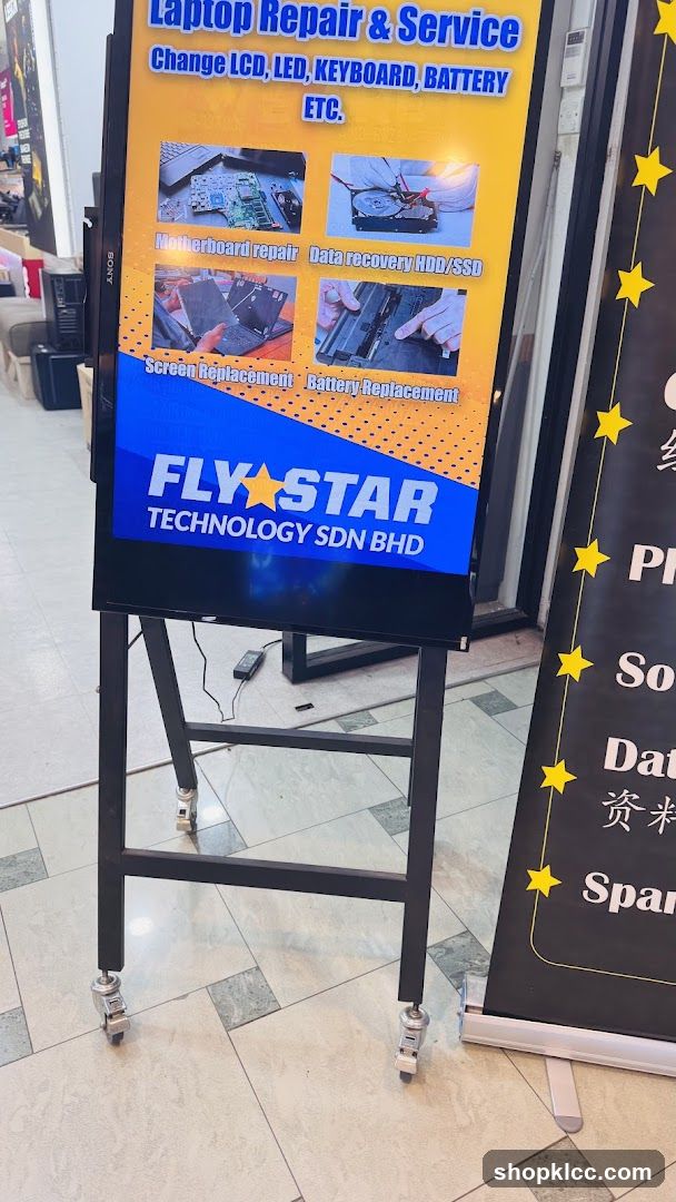 FlyStar Technology Laptop Repair Standee