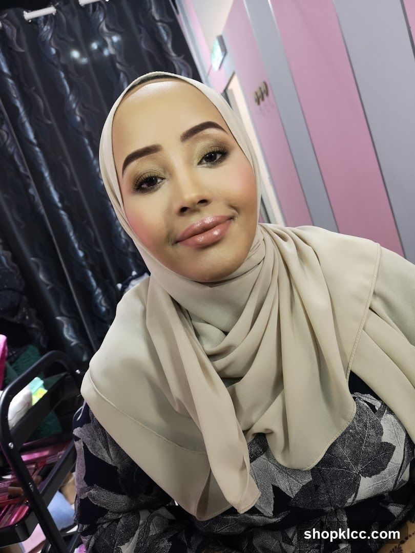 Woman in Hijab with Makeup