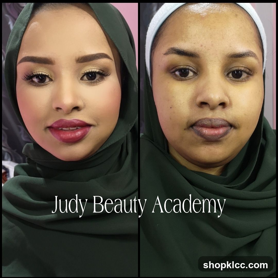 Judy Beauty Academy Before and After Makeup
