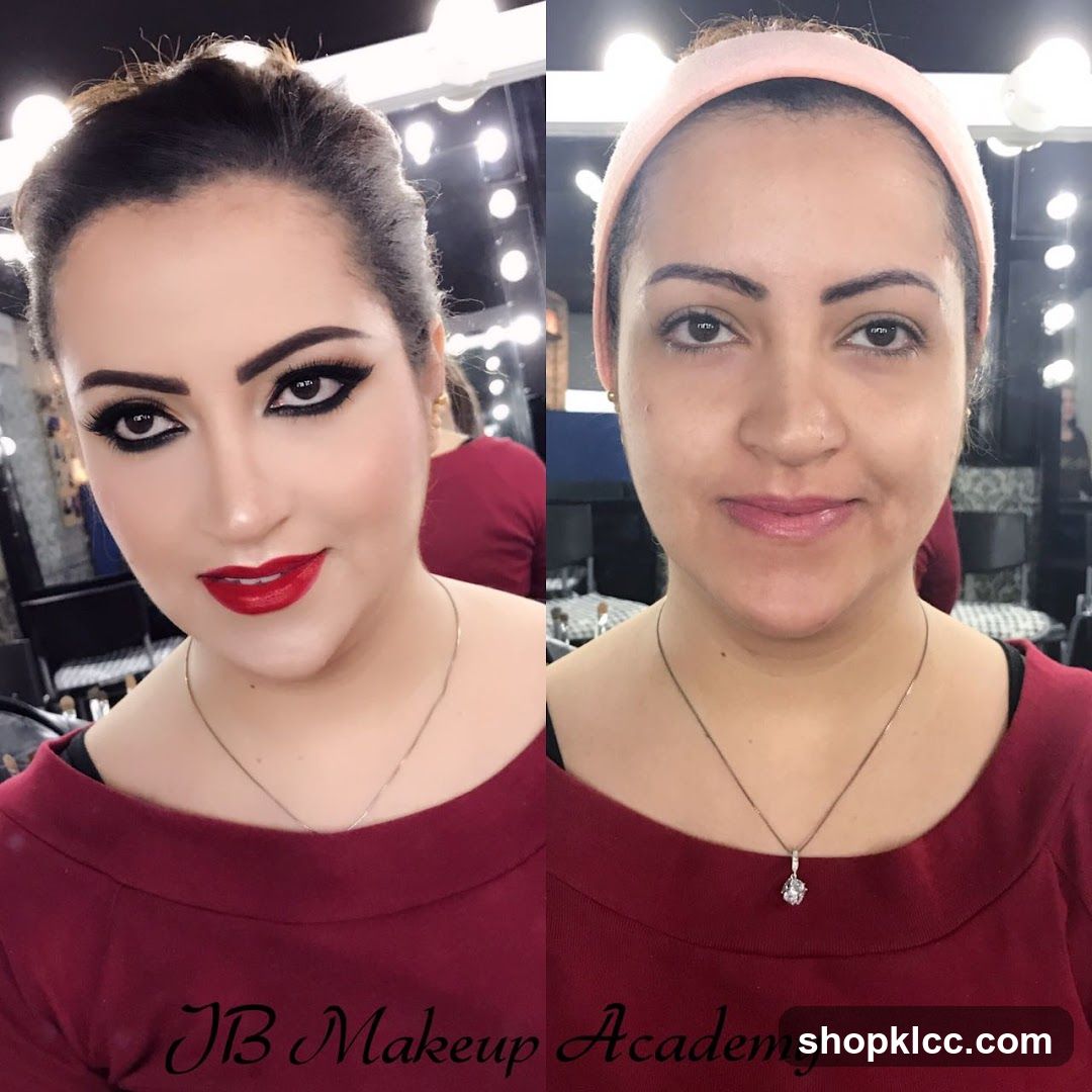 JB Makeup Academy Before and After