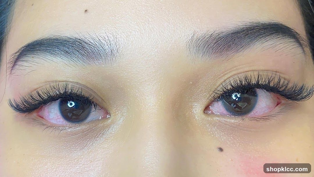 Close-up of eyes with makeup