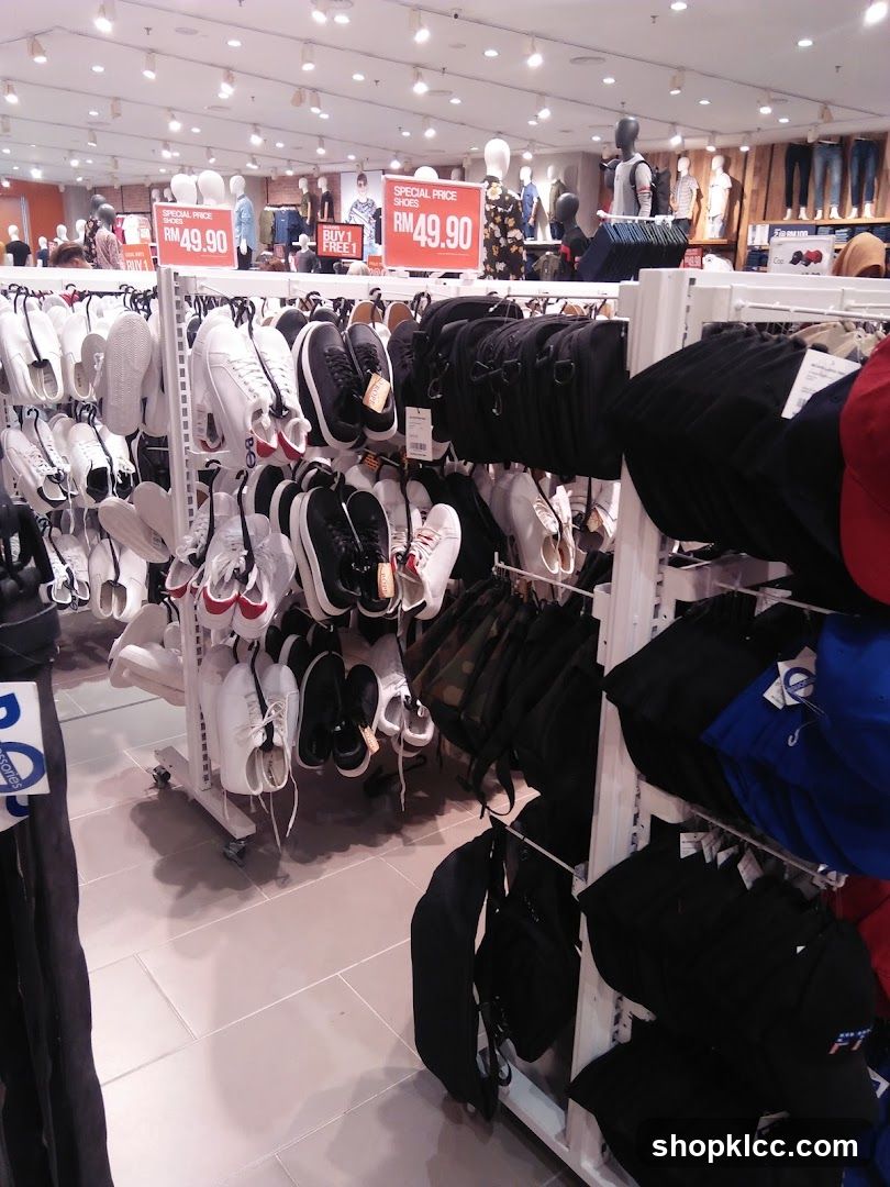 Clothing and Shoe Store Display