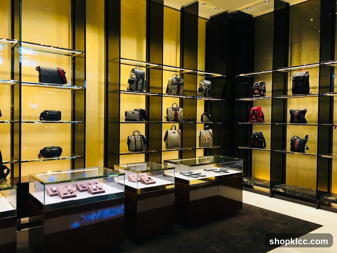 Luxury Handbags and Accessories Display