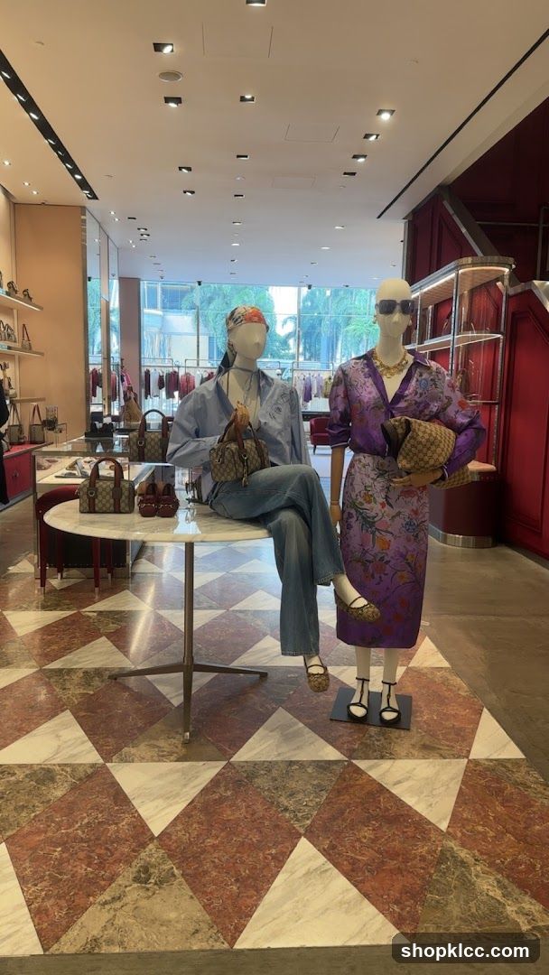 Mannequins in a luxury store