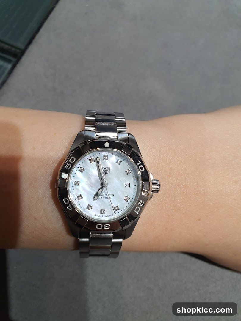 Watch on wrist