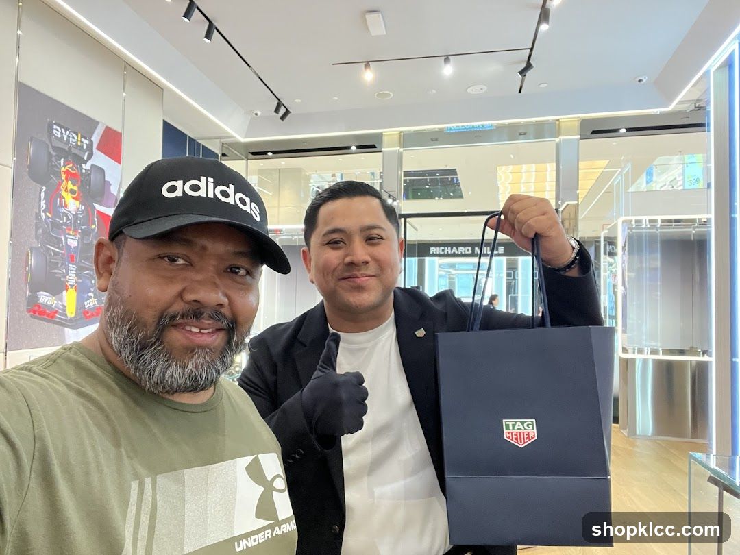 Two men in a store