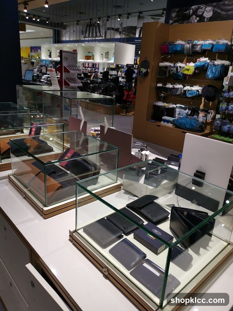 Wallets and Bags Display